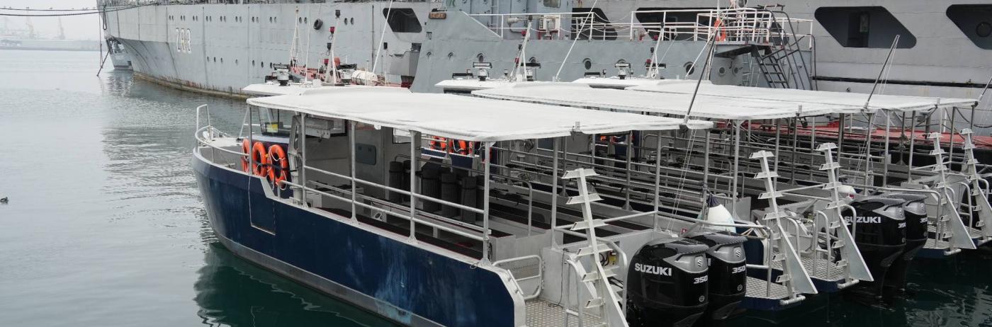 Până la corvete și fregate avem șalupe. În dotarea României au intrat trei șalupe rapide de intervenție