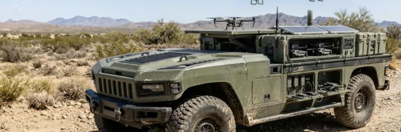 Legendarul Humvee, în războiul sec. XXI: UGV, fără șofer și echipaj. Americanii vor prezenta și JLTV A2, următoarea versiune a blindatelor aflate și în dotarea României