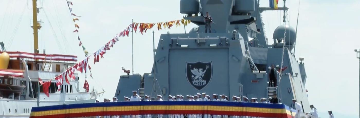 Corveta ușoară turcă din clasa HISAR Contraamiral August Roman a intrat în serviciul României. Ceremonia VIDEO de la Istanbul