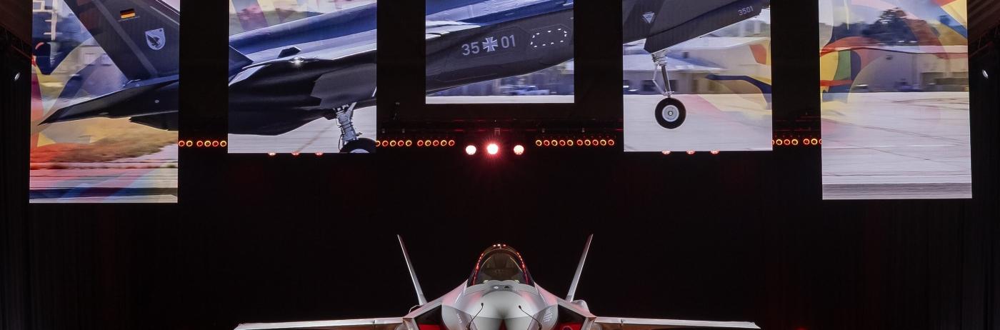 Moment istoric pentru Germania: S-a tras cortina de pe primul ei avion F-35 (Foto). Luftwaffe are cel mai performant avion de luptă din lume