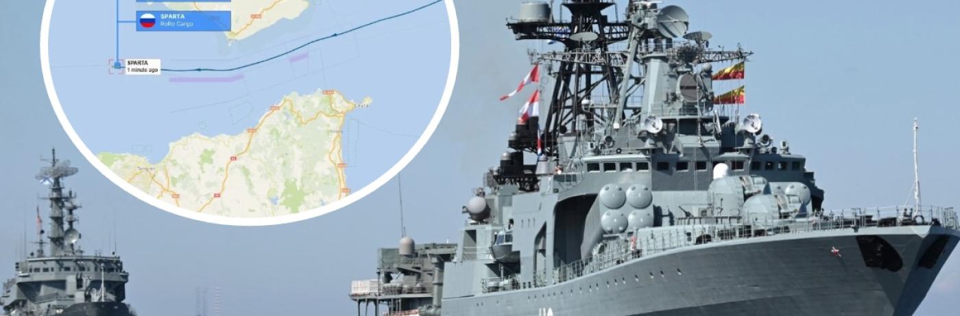 Rusia a rămas din nou fără nave de luptă în Marea Mediterană: Un convoi rusesc a părăsit regiunea prin Gibraltar