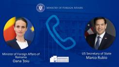 Convorbire telefonică Țoiu - Rubio: SUA au mulțumit României pentru sprijinul acordat în războiul din Iran, Bucureștiul a adus în agendă discuții pe securitate și economie
