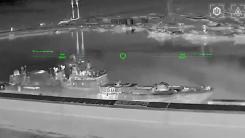 Imagini video cu atacul ucrainenilor asupra bazei Novorossiysk: Fregata rusă Amiral Essen a fost lovită de o dronă deși s-a tras din toate direcțiile