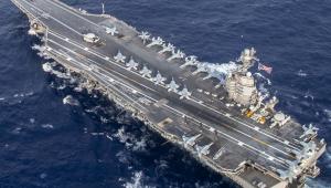 Incendiu ”domestic” la bordul portavionului american USS Gerald R. Ford aflat în misiune în Orientul. Cea mai scumpă navă construită vreodată rămâne operațională în ciuda problemelor tehnice