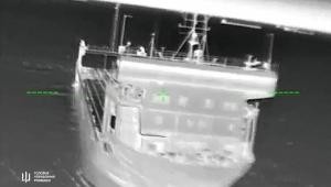 Logistica rusă din Peninsula Crimeea, paralizată complet: Ucrainenii au scos din uz ultimul feribot feroviar care opera în Strâmtoarea Kerci (FOTO)