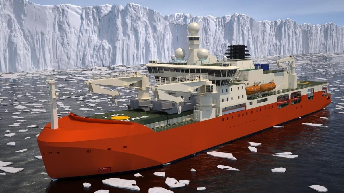 Spărgătorul de gheaţă australian Nuyina construit la Galaţi a trecut primul test de plutire