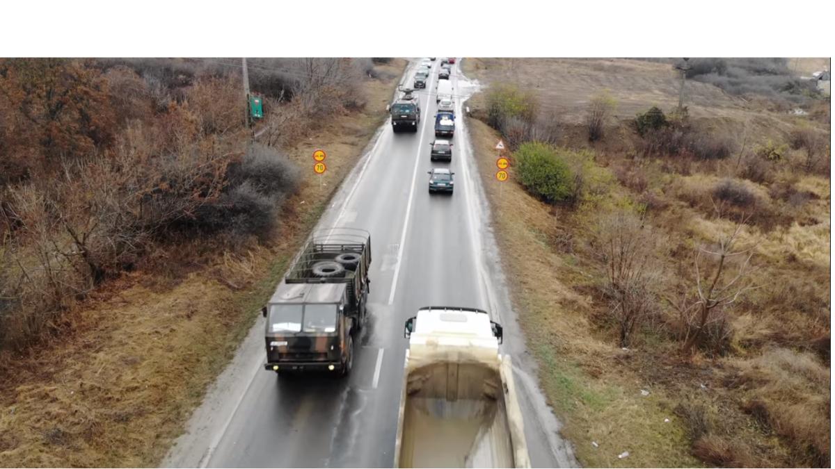 Parada de 1 Decembrie. Un convoi de tehnică militară a ajuns la Alba Iulia (Video)