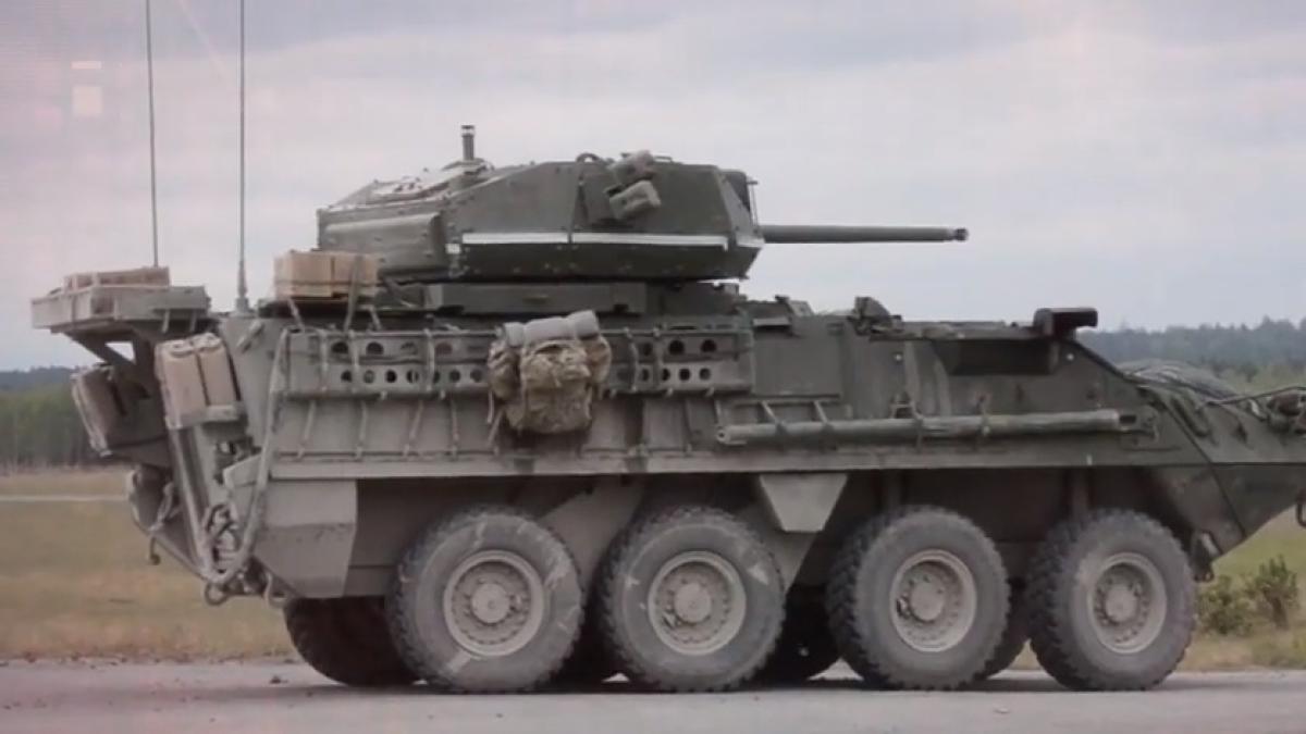 Ultima versiune a vehiculului Stryker - VIDEO