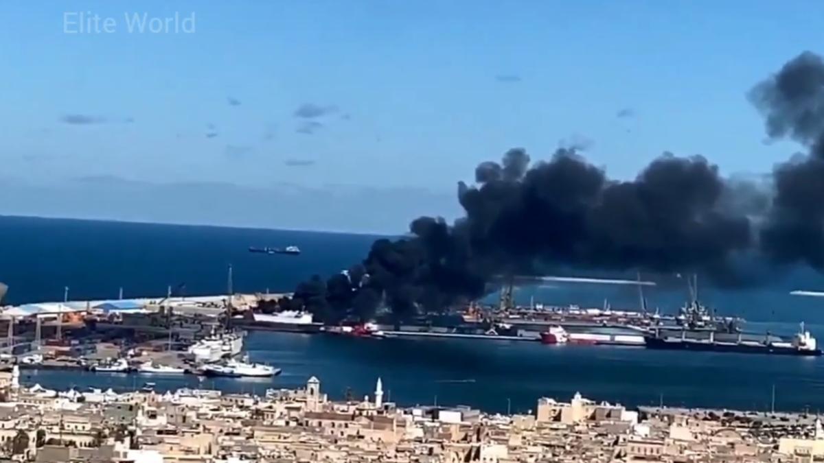 Libia: Trupele mareșalului Haftar au distrus o navă a Turciei care transporta muniție de război (Video)