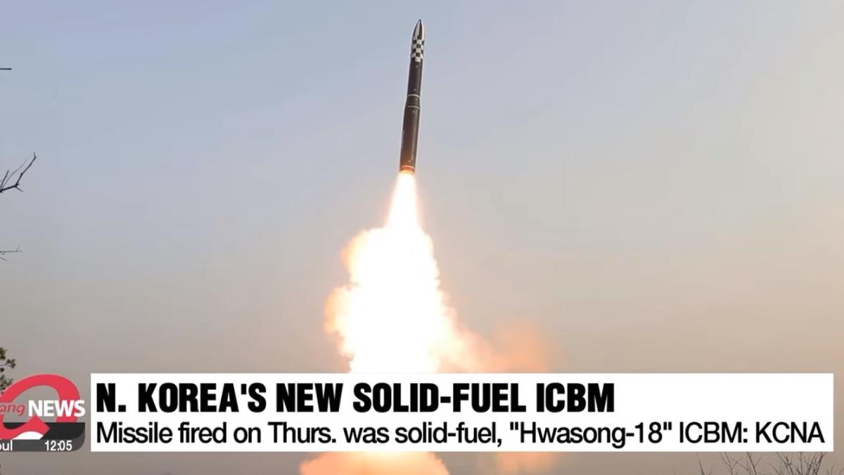 Coreea de Nord testează Hwasong-18, prima rachetă balistică intercontinentală cu combustibil solid