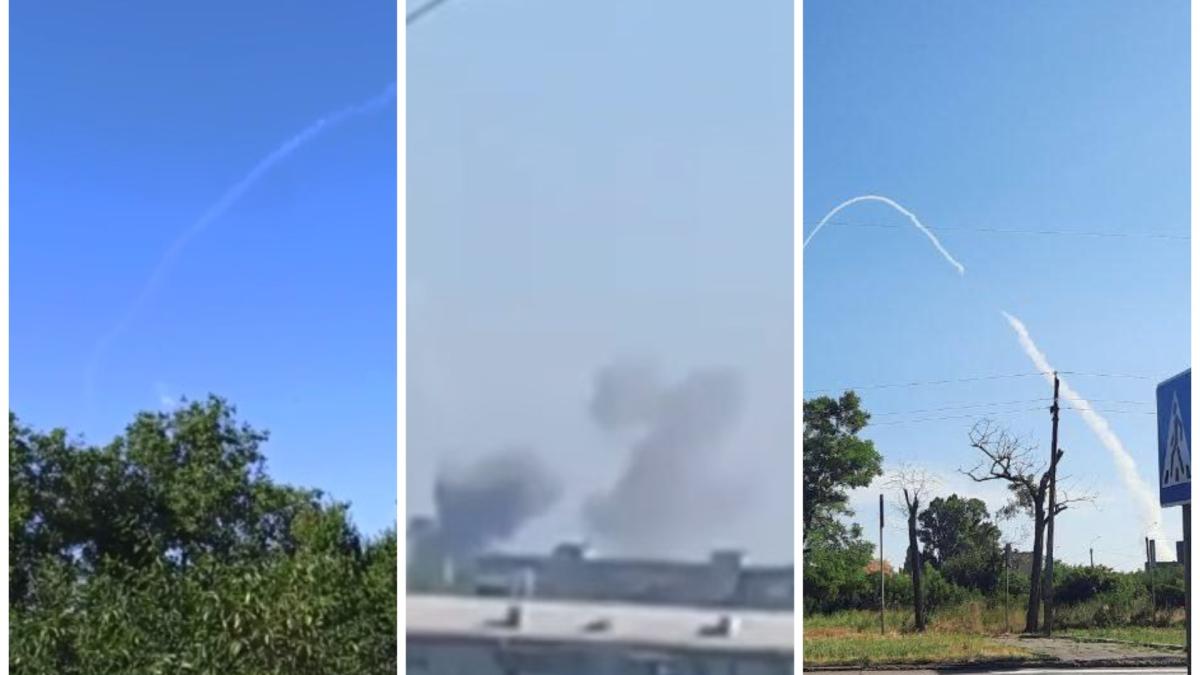 Forțele Armate Ucrainene au lansat un puternic atac cu rachete asupra aerodromului din Berdyansk, aflat sub ocupaţie rusă (Foto/Video)