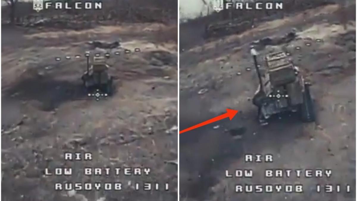 Frontul din Ucraina devine oficial ''câmp de luptă'' între sistemele de arme controlate de la distanţa (Foto/Video): Dronele de tip FPV se confruntă acum cu vehicule terestre fără pilot