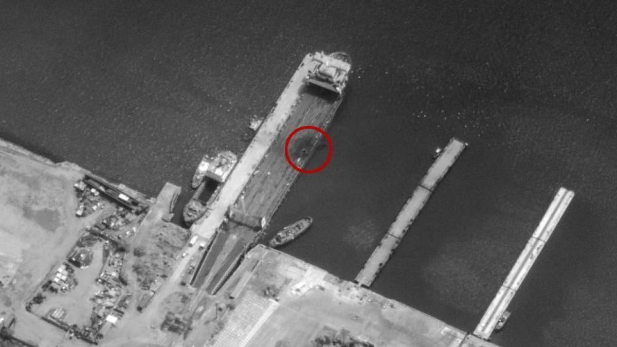 Au fost publicate imagini cu feriboturile rusești avariate în urma recentului atac ucrainean cu rachete ATACMS asupra Crimeei (Foto)