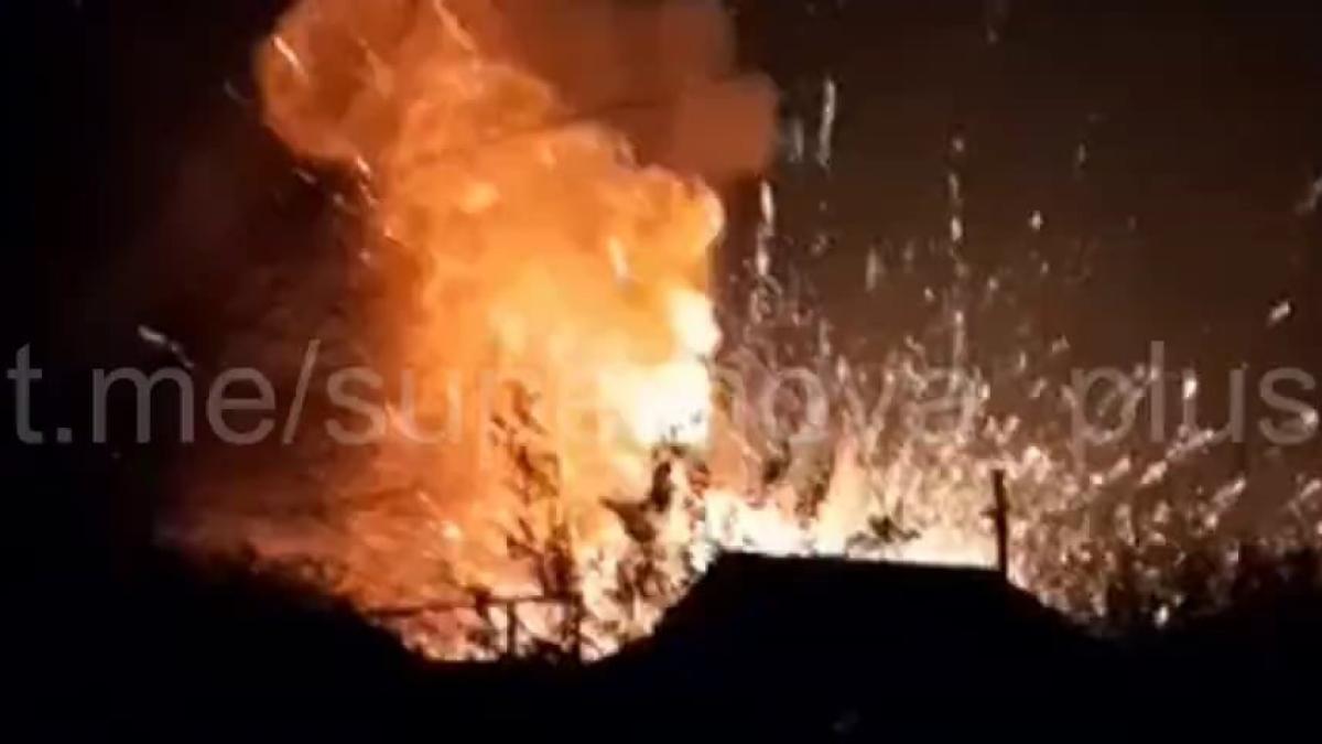 Forţele ucrainene au distrus depozitul rusesc de UAV-uri Shahed din Krasnodar (Foto/Video): Cel mai probabil ucrainenii au utilizat rachete Neptun pentru acest atac