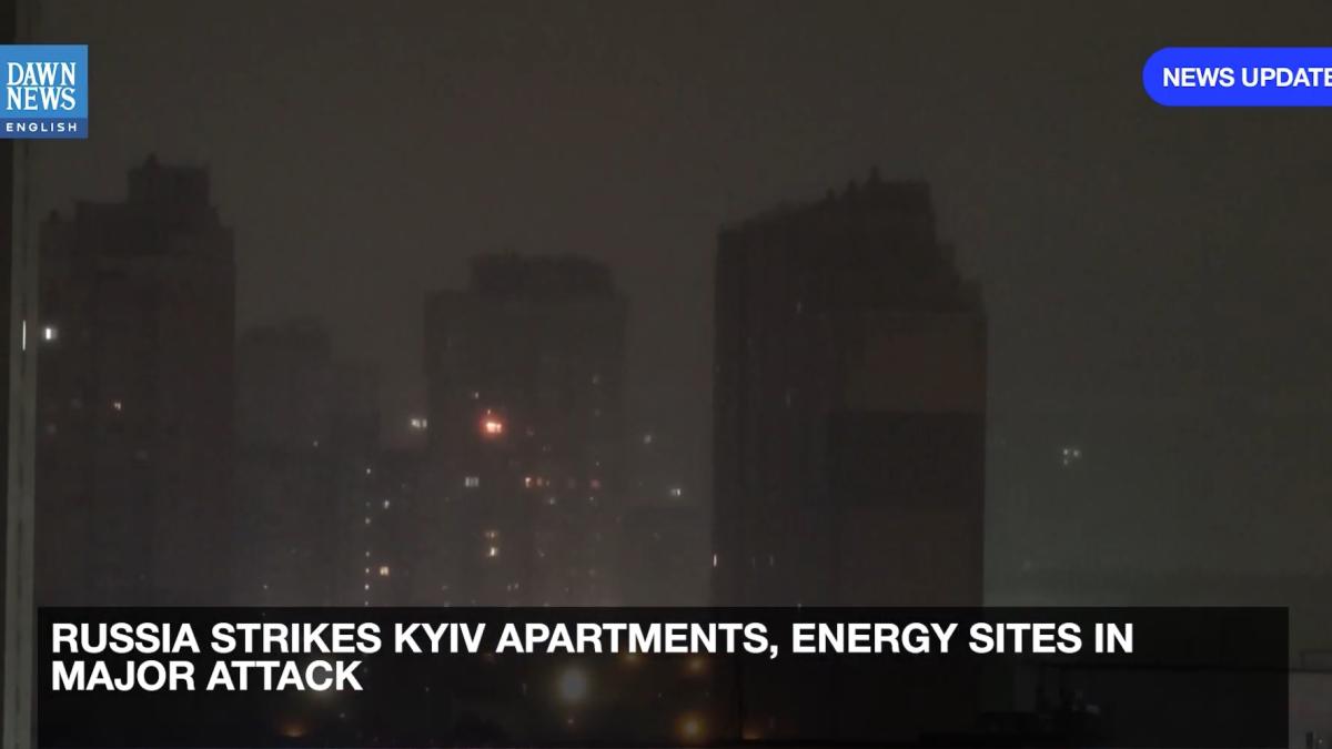 Rușii au lăsat Kievul în beznă în urma celui mai mare atac asupra infrastructurii energetice a Ucrainei (VIDEO)