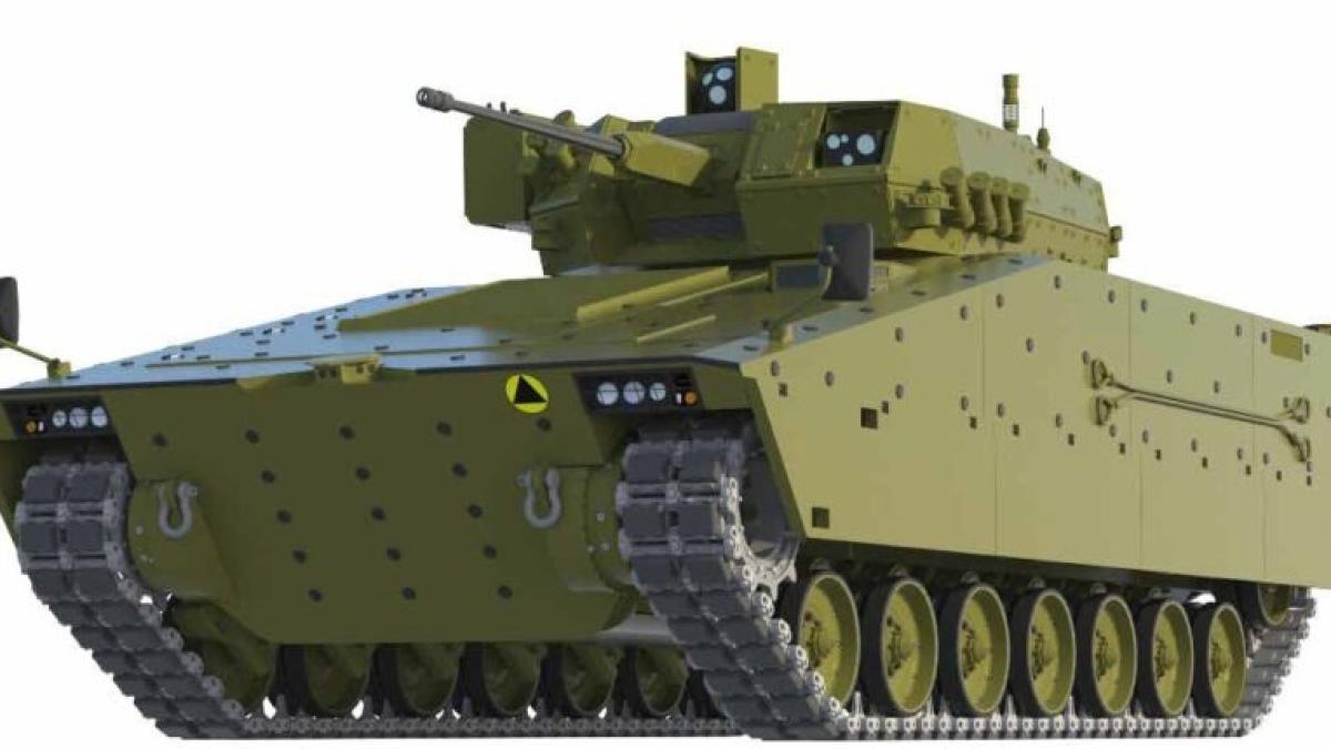 O reprezentare digitală a noului vehicul de luptă al infanteriei grele Ratel din Polonia. Imagine: @RyszardJonski via X
