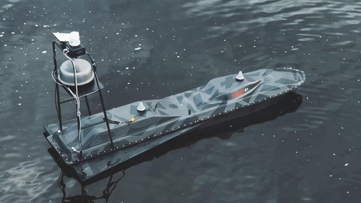 Drona letonă de suprafață FOG, noiembrie 2025. (Sursa: UAV Navigation / NEWT21)
