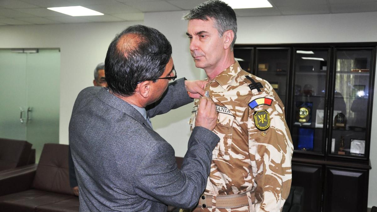 Generalul Sorin Cîrstea a fost decorat cu Highest Medal of Ghazi (Hero) în 2017 de președintele Afganistanului