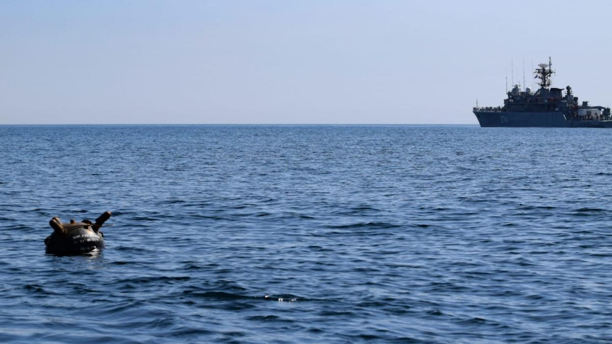 Forțele Navale Române au neutralizat o mină marină găsită între Vama Veche și 2 Mai