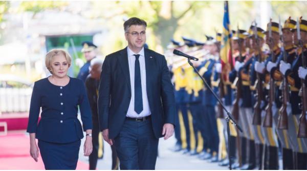 Premierul Croației, document important despre securitate semnat cu Dăncilă