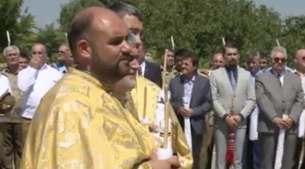 A fost pusă piatra de temelie a viitoarei biserici din sediul M.Ap.N-video