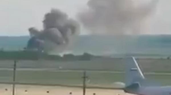 MIG 21 Lancer, prăbuşit la Feteşti