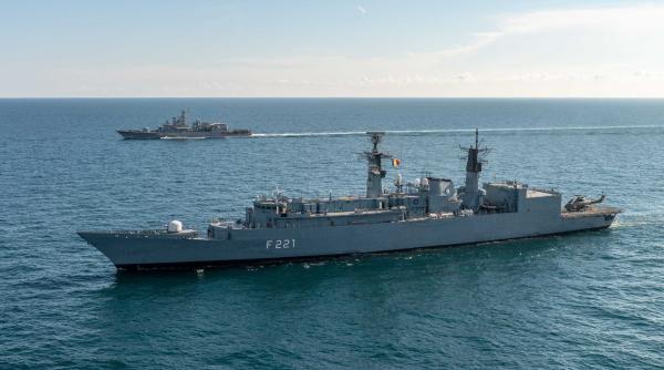 NATO. Exercițiu militar cu nave românești, în Marea Neagră. FOTO