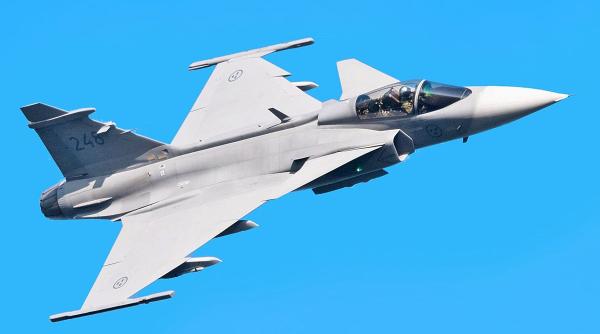 Avion de vânătoare JAS 39 Gripen, prăbuşit în Suedia
