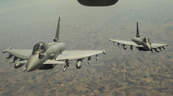 Marea Neagră: Avion rusesc, interceptat de Eurofighter. Rusia acuză ”provocări periculoase” 