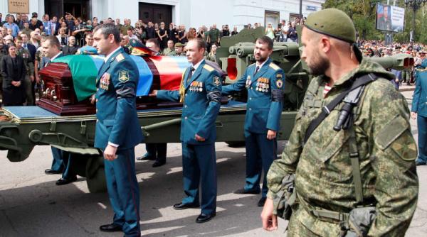 Donețk, un ultim omagiu pentru Alexander Zaharcenko