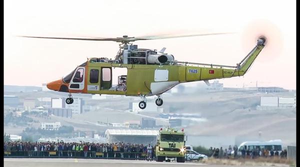 Turcia: Elicopterul T625, primul zbor - Video