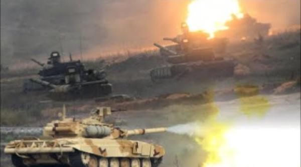 Vostok. Rusia, manevre sepectaculoase: Respingerea unui atac inamic sub privirile lui Putin