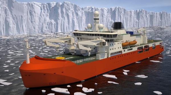 Spărgătorul de gheaţă australian Nuyina construit la Galaţi a trecut primul test de plutire