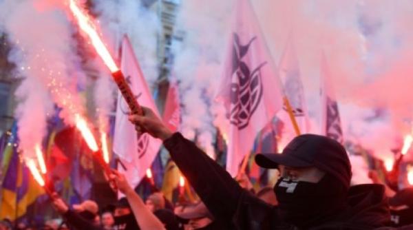 Sediul unui partid prorus din Ucraina, luat cu asalt