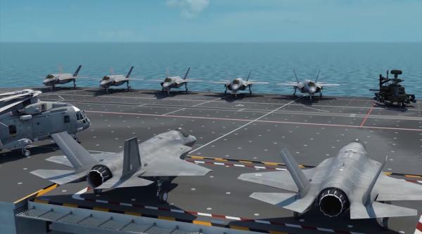 Avioane F-35 Lightning II, teste pe portavionul Queen Elizabeth