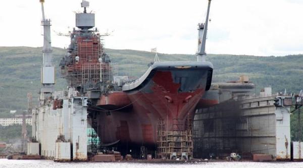 Accident naval în Rusia. Portavionul ,,Amiral Kuznețov” a fost avariat