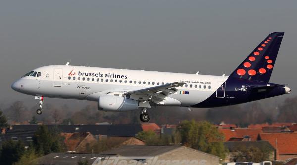 Brussels Airlines renunță la avioanele rusești Sukhoi SuperJet-100