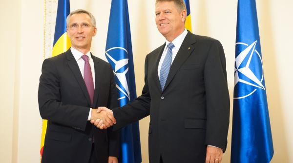 NATO: Iohannis, discuții privind securitatea europeană cu Stoltenberg
