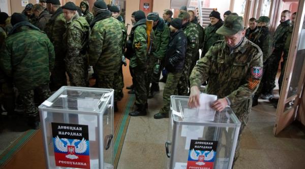 Ucraina: Separatiştii pro-ruşi din estul ocupat, câştigă în alegeri