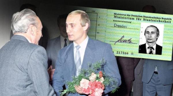 A fost descoperită legitimația lui Vladimir Putin de agent Stasi (Foto)