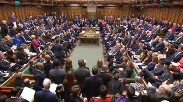 Vot negativ istoric în Camera Comunelor
