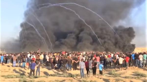 Zeci de răniți la frontiera dintre Israel şi Fâşia Gaza   