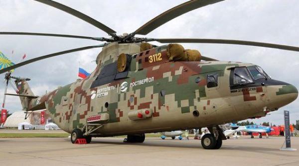 Rusia a modernizat elicopterul Mi-26T2V. Teste preliminare de zbor