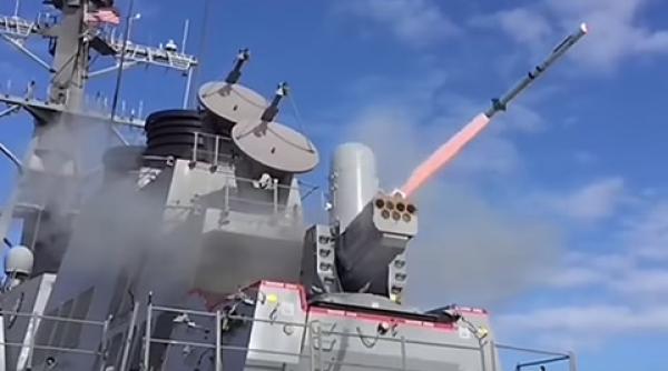 Raytheon, noi imagini ale sistemului naval anti-rachetă SeaRAM - VIDEO