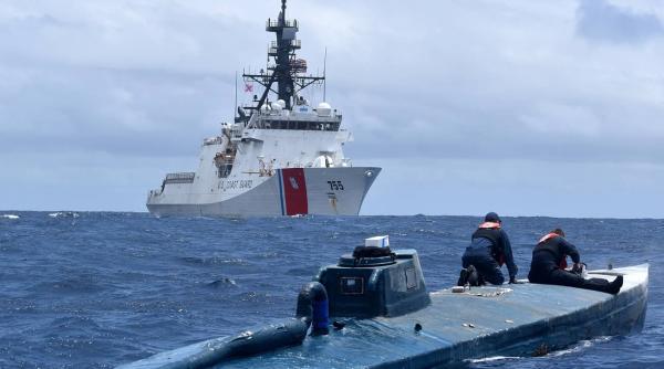 Garda de Coastă a SUA a capturat un submarin folosit în traficul de droguri - Video