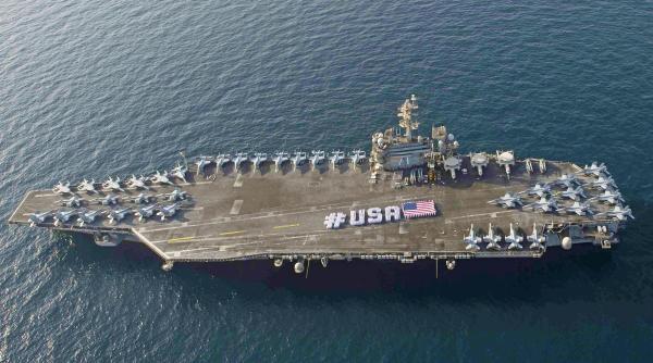 Un pușcaș marin american a dispărut în Golf de pe portavionul USS Abraham Lincoln 