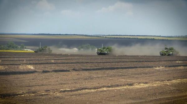 Ucraina a efectuat un exercițiu tactic aero-terestru în teatrul de acțiuni militare Donbas