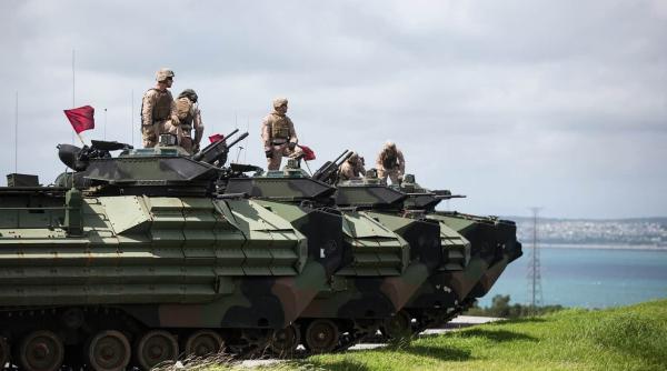 Soldații americani, antrenament la Baza Hansen din Okinawa