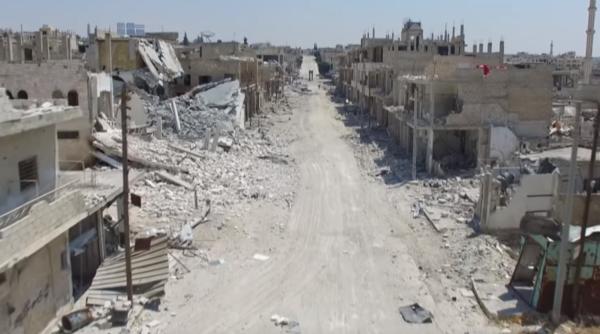 Război Siria. Bombardamentele au transformat orașul sirian Khan Sheikhun în ruine - Video
