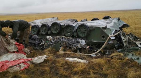 Rusia: Blindate BMP distruse după ce două parașute nu s-au mai deschis - VIDEO